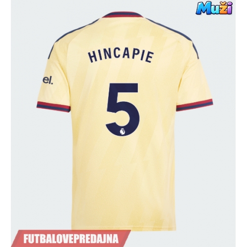 Lacne Muži Futbalové dres Arsenal Piero Hincapie #5 2026-27 Krátky Rukáv - Tretina